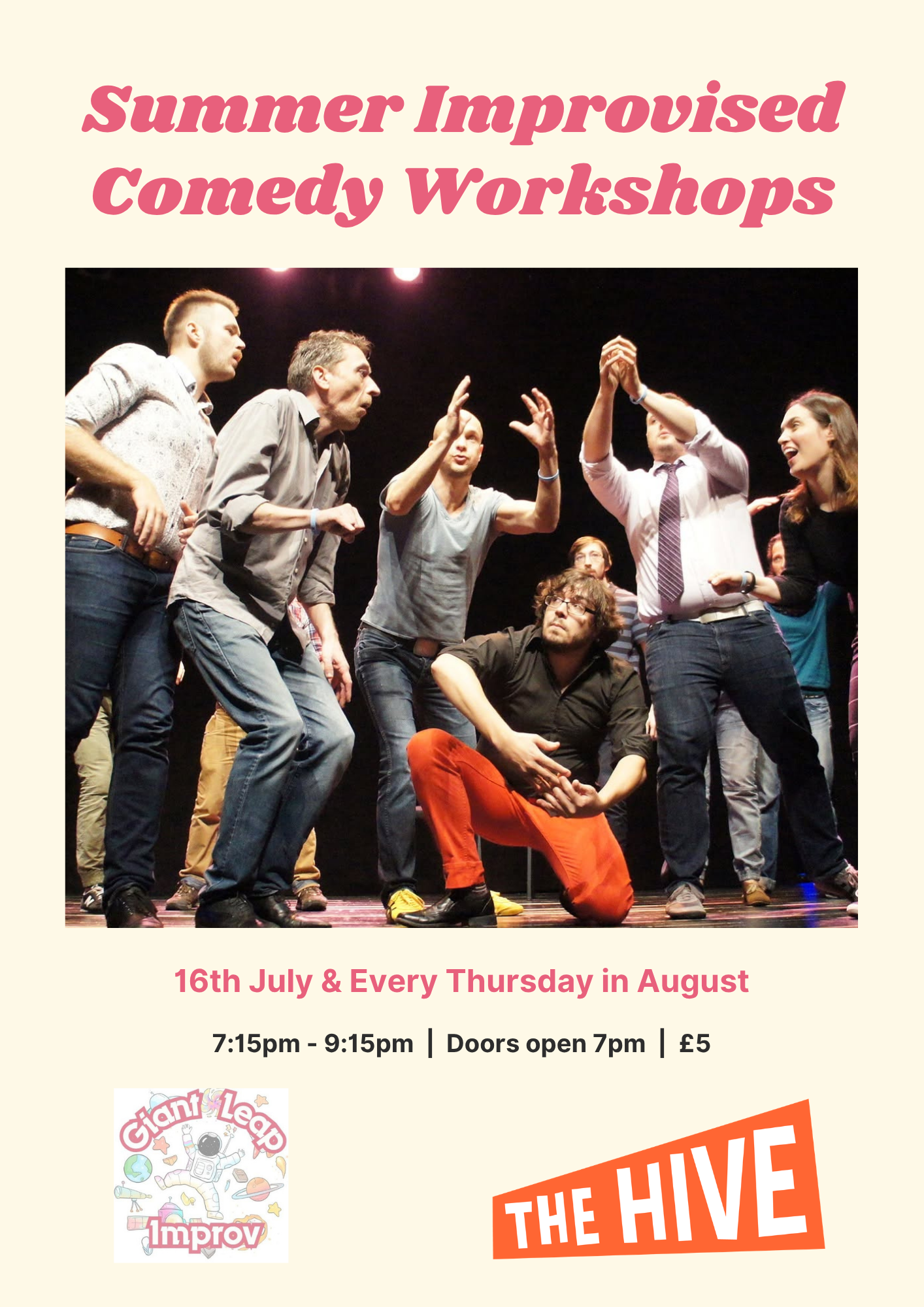 Summer Improvised Comedy Workshops